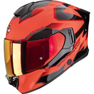 Casque moto intégral Scorpion EXO-530 Air Clip rouge-noir