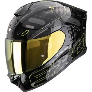 Casque moto intégral Scorpion EXO-530 Air Fond noir-jaune fluo