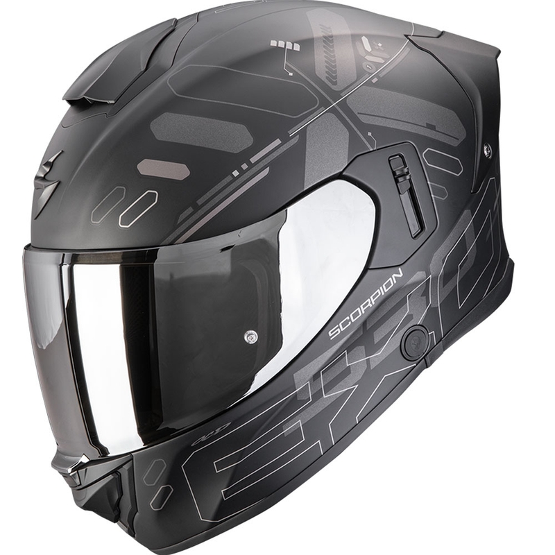 Casque moto intégral Scorpion EXO-530 Air Fond noir-argent