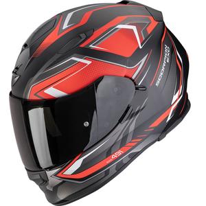 Casque moto intégral Scorpion EXO-491 Zumo noir-rouge mat