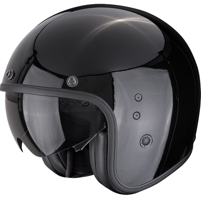 Casque moto ouvert Scorpion Belfast EVO Solid Noir