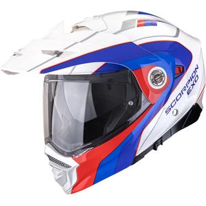 Casque moto enduro Scorpion ADX-2 Kamps blanc-rouge-bleu