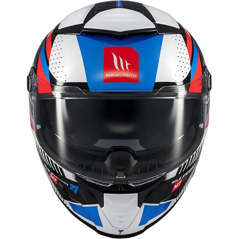 Casque intégral de moto MT Thunder 4 SV Luminence bleu