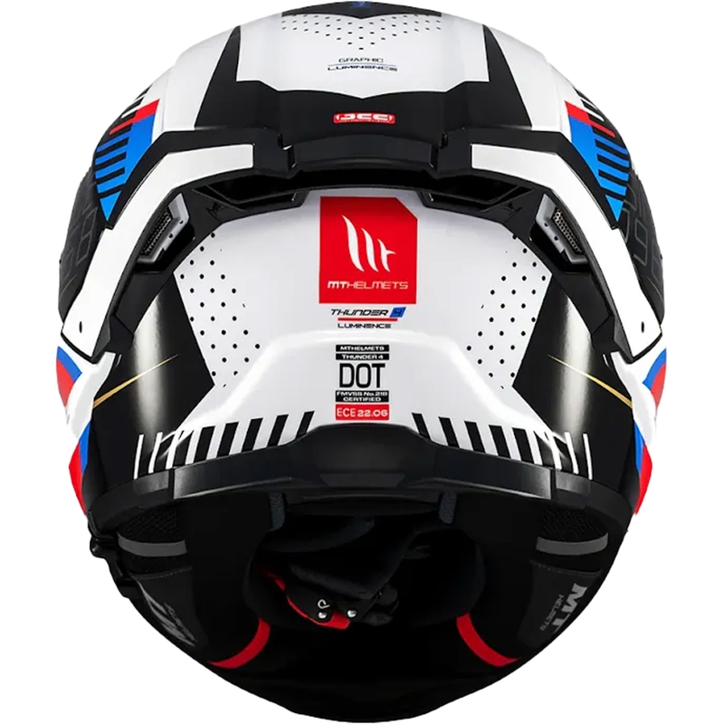Casque intégral de moto MT Thunder 4 SV Luminence bleu