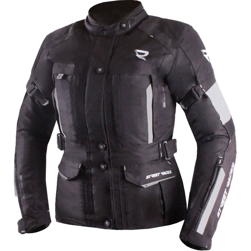 Blouson moto femme Street Racer Hilax noir-gris