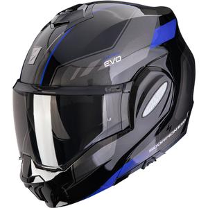 Casque moto modulable Scorpion EXO-TECH EVO Socius noir-bleu