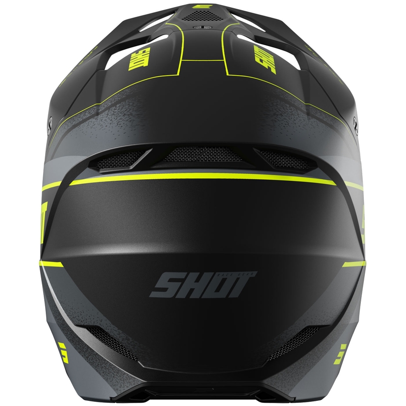 Motokrosová helma Shot Furious Dust matná fluo žlutá