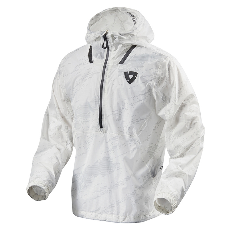 Revit Rain Smock Barrier Motorcycle Rain Jacket White