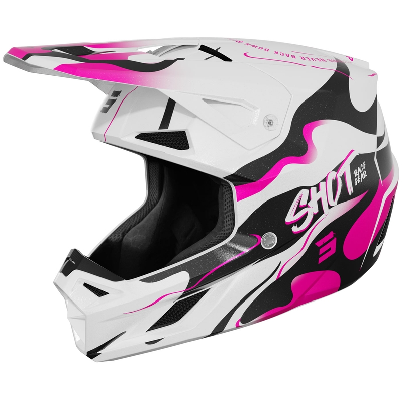 Motokrosová přilba Shot Speed Beast perleťově růžová