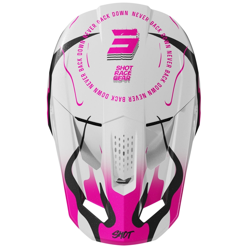 Motokrosová přilba Shot Speed Beast perleťově růžová