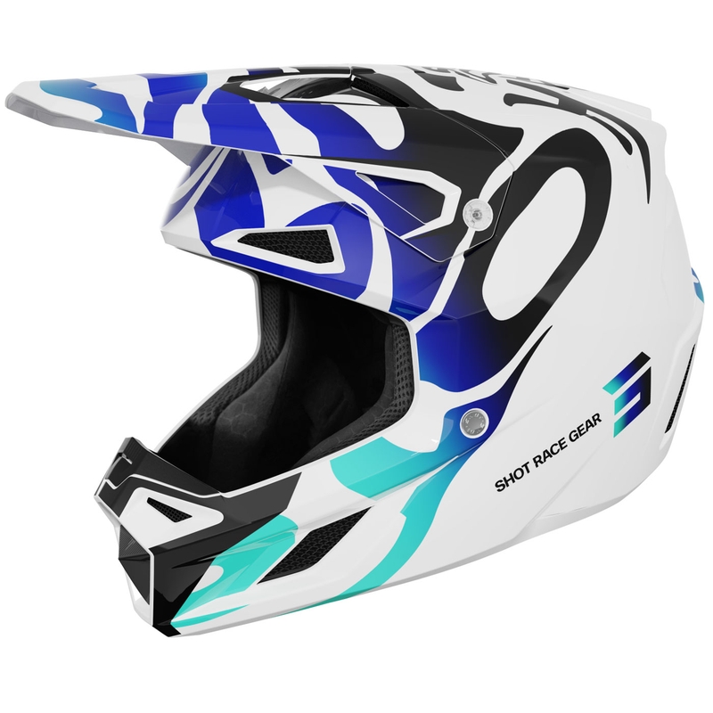 Motokrosová přilba Shot Speed Ghost lesklá modrá