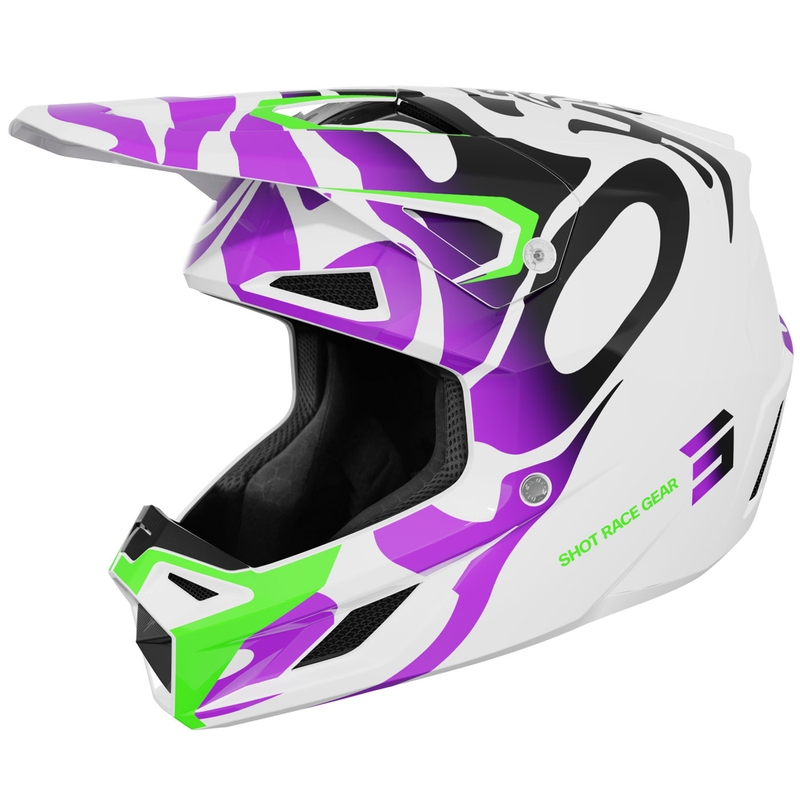 Motokrosová přilba Shot Speed Ghost lesklá fialová