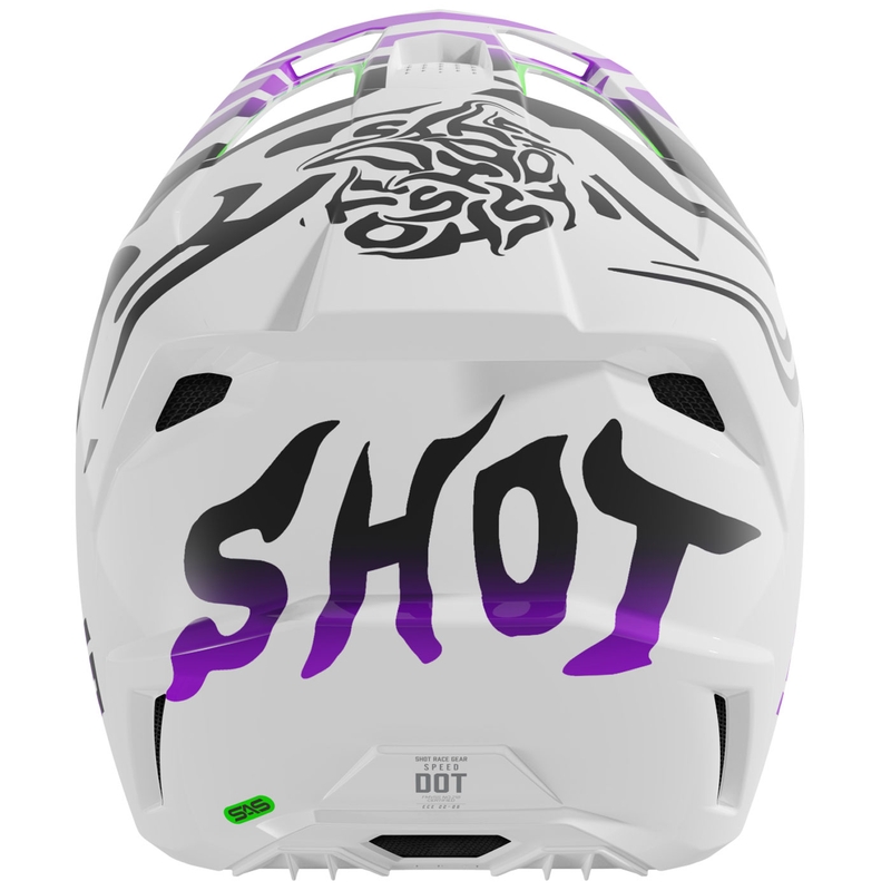 Motokrosová přilba Shot Speed Ghost lesklá fialová