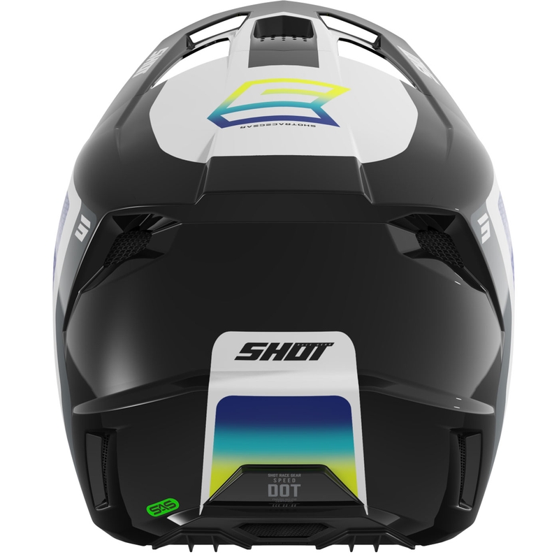 Motokrosová helma Shot Speed Hybrid lesklá fluo žlutá