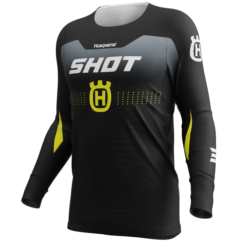 Motokrosový dres Shot Aerolite HVA 26 černo-šedý