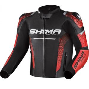 Veste moto Shima STR 2.0 noir-rouge