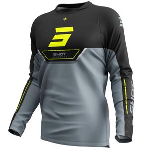Motokrosový dres Shot Devo Daytona fluo žlutý