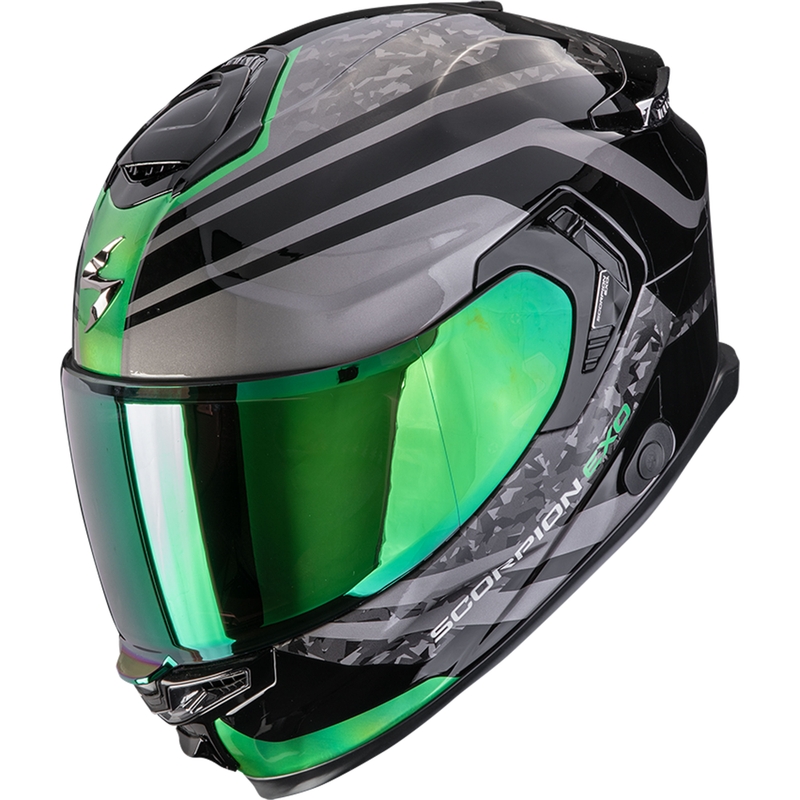 Casque moto intégral Scorpion EXO-GT SP Air Arten noir-vert