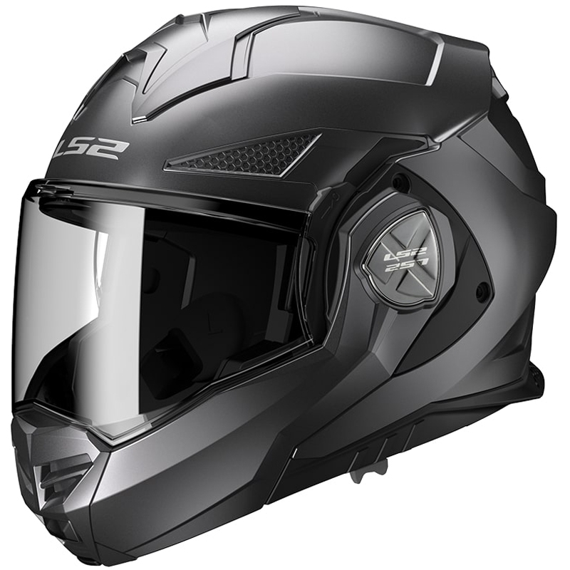 Casque moto LS2 FF901 Advant X Solid titanium matt flip-up