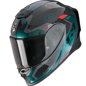 Casque moto intégral Scorpion EXO-R1 EVO II Carbon Air Propel Noir-Vert