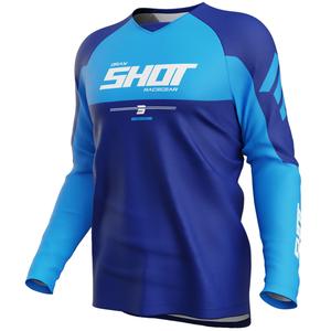 Motokrosový dres Shot Draw Private modrý
