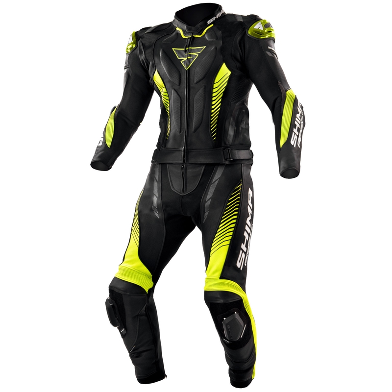 Shima Apex Black-Fluo Yellow Motorcycle Coverall (combinaison de moto)