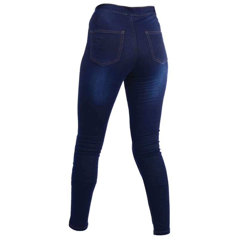 Jeggings Oxford bleu pour femmes soldes