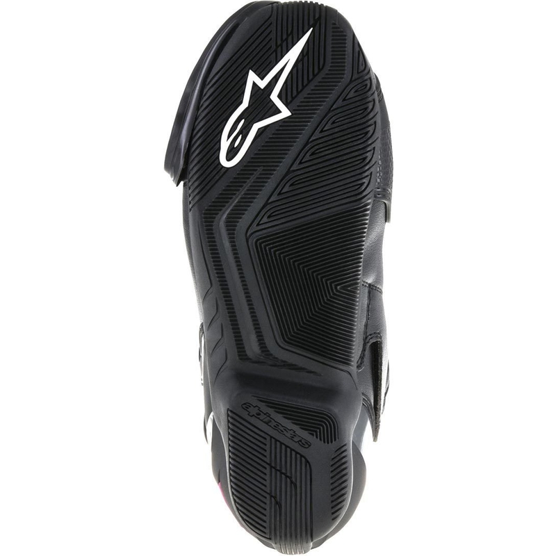 Bottes de moto Alpinestars Stella S-MX 6 pour femmes, noires, violettes et blanches