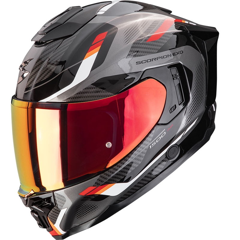 Casque moto intégral Scorpion EXO-1500 Air Sleek noir-rouge