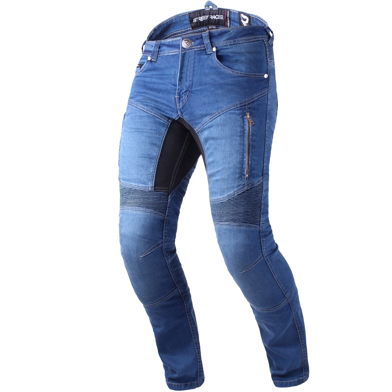 Jeans moto Street Racer Stretch II CE bleu