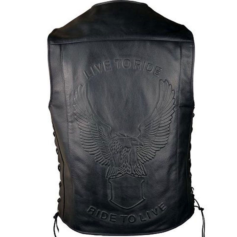 Gilet moto en cuir RSA Orel