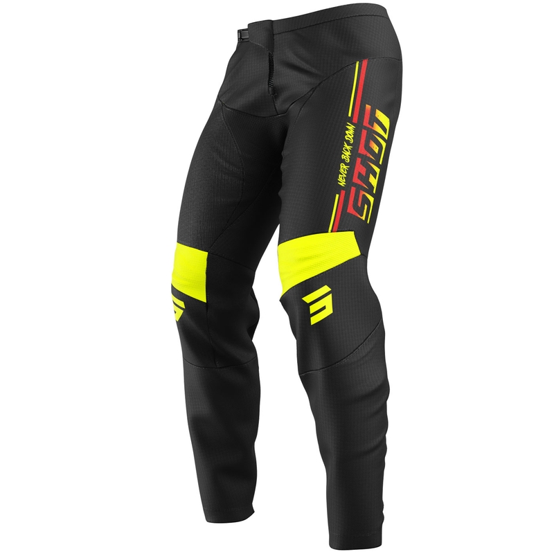 Motokrosové kalhoty Shot Devo Block fluo žluté