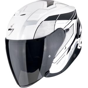 Casque moto ouvert Scorpion EXO-Z1 VUE blanc-noir-argent