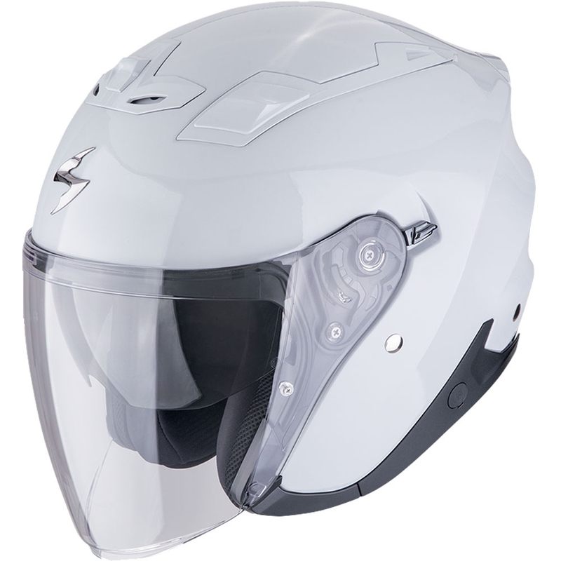 Casque moto ouvert Scorpion EXO-Z1 Solid, blanc perle
