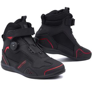 Bottes de moto Rebelhorn Spark II noires et rouges