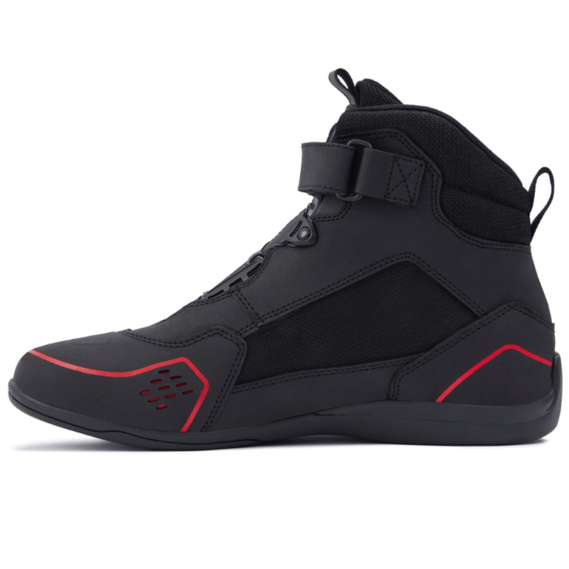 Bottes de moto Rebelhorn Spark II noires et rouges