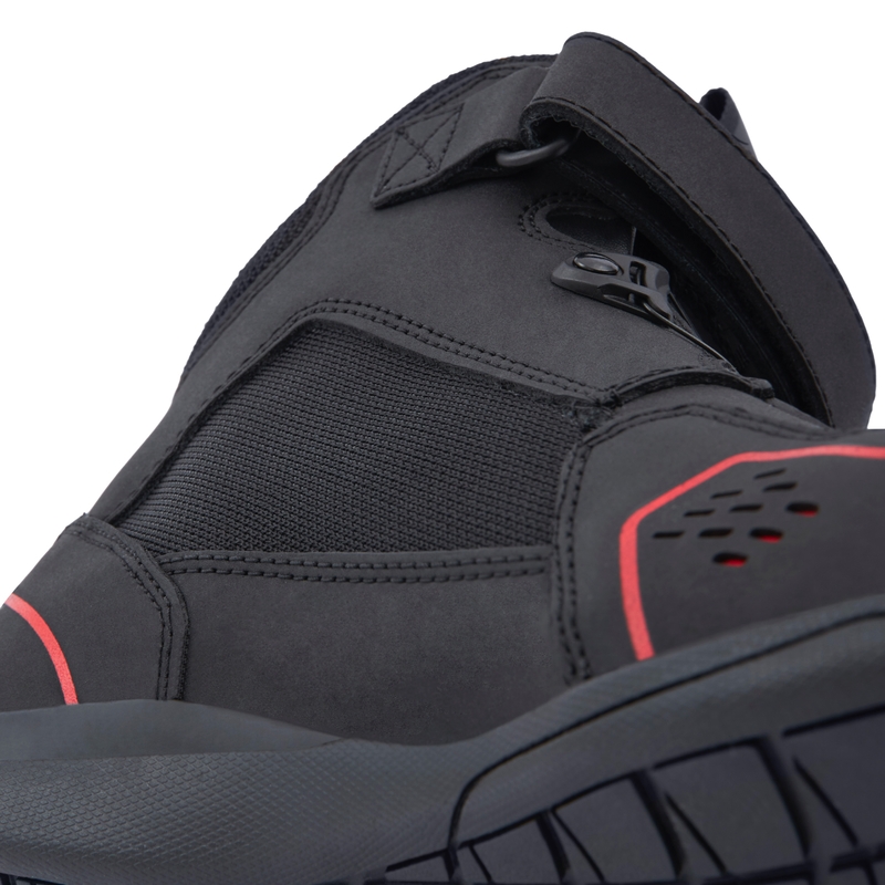 Bottes de moto Rebelhorn Spark II noires et rouges