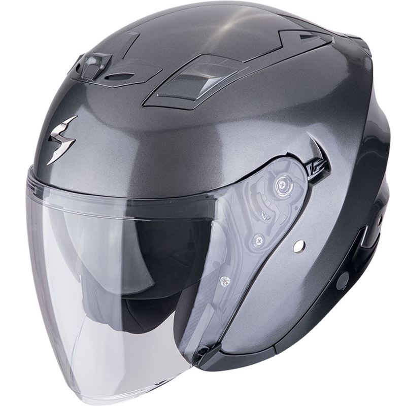 Casque moto ouvert Scorpion EXO-Z1 SOLID gris métallisé