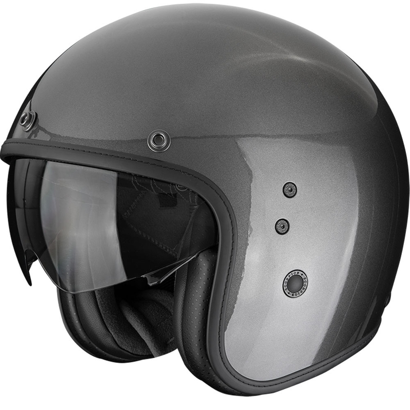 Casque moto ouvert Scorpion Belfast EVO Solid gris métallisé