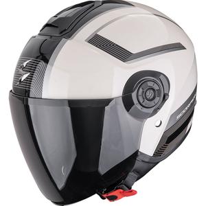 Casque moto ouvert Scorpion EXO-CITY II Cosmos crème-noir