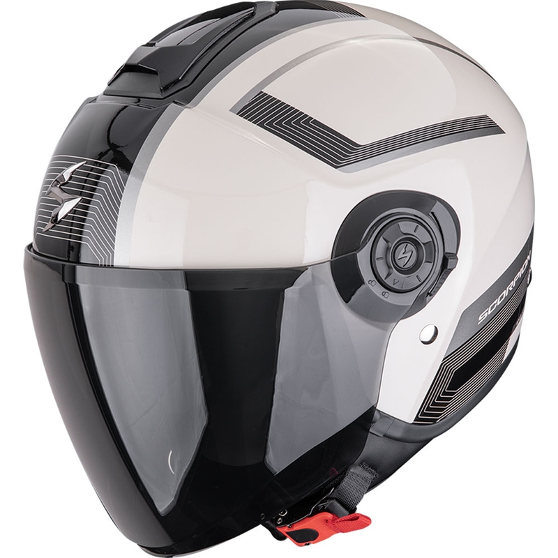 Casque moto ouvert Scorpion EXO-CITY II Cosmos crème-noir