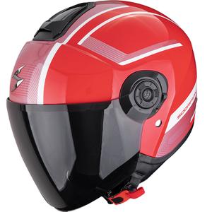 Casque moto jet Scorpion EXO-CITY II Cosmos rouge-argent