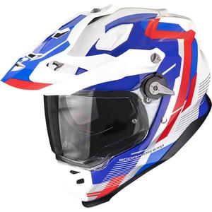 Casque enduro Scorpion ADF-9000 Air Patrol blanc-bleu-rouge