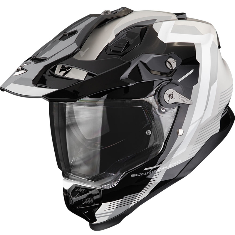 Casque moto enduro Scorpion ADF-9000 Air Patrol noir-argent