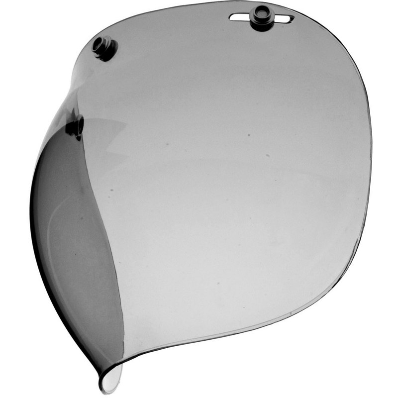 Visière Nox Bubble pour casques moto ouverts, fumée