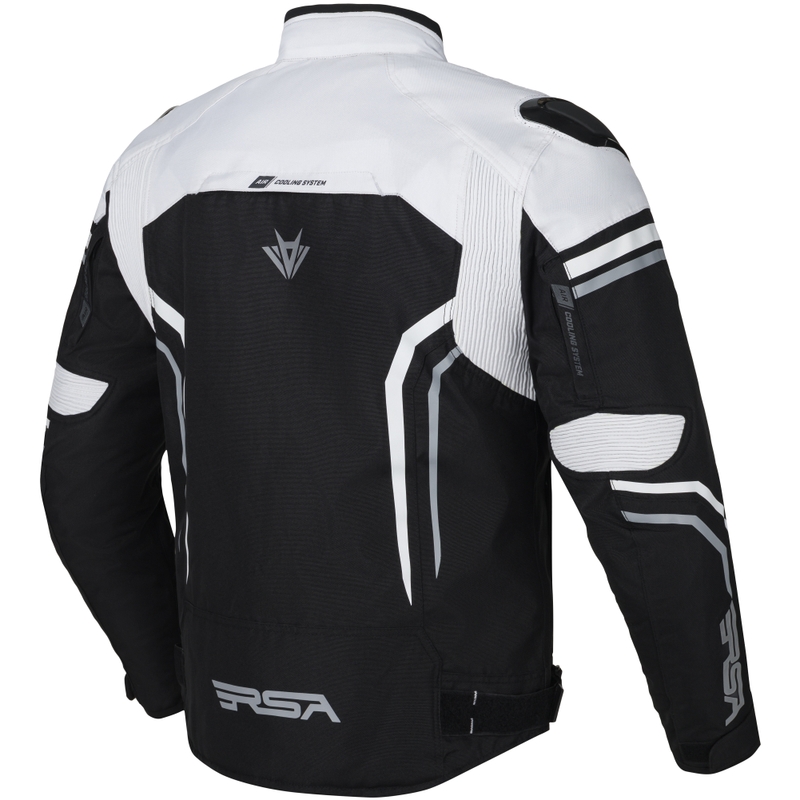 Veste moto RSA Compact 2 EVO noir-gris-blanc