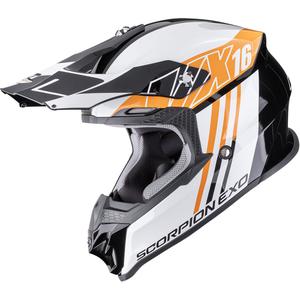 Casque de motocross Scorpion VX-16 EVO Air Lignes noir-orange