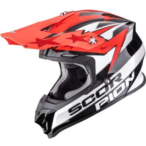 Casque de motocross Scorpion VX-16 EVO Air Patriot noir-blanc-rouge