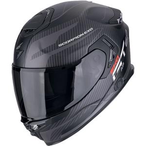 Casque moto intégral Scorpion EXO-GT SP AIR FLEX noir mat-argenté