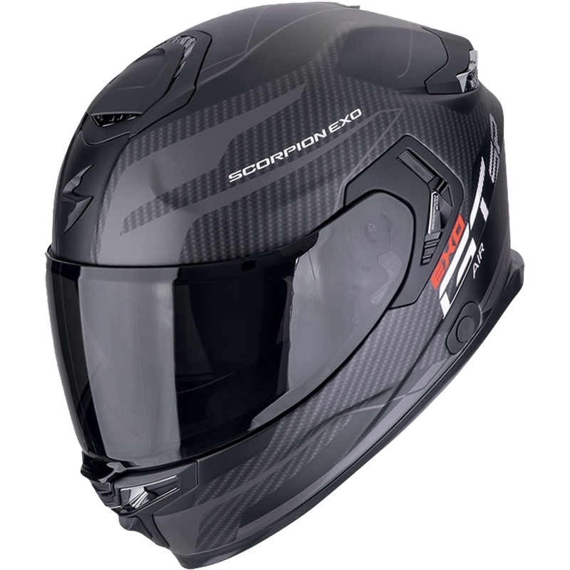 Casque moto intégral Scorpion EXO-GT SP AIR FLEX noir mat-argenté
